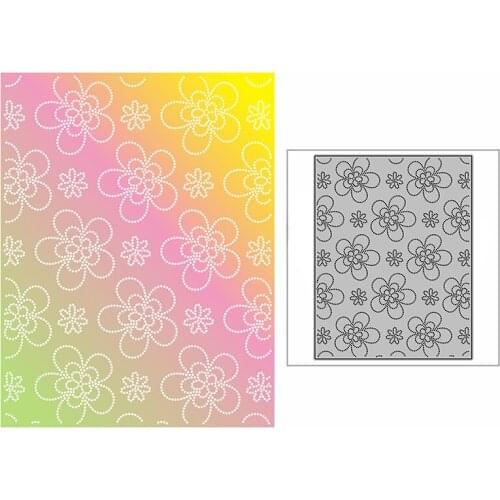 New Spotted Blossom Background Plate Craft Embossing 2021 Metal Cutting Dies for DIY Scrapbooking Album Card Making No Stamps