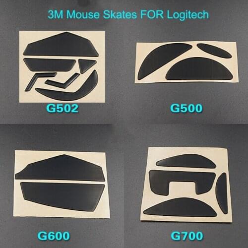 For Logitech G502 G403 G602 G603 G703 G700 G700S G600 G500 G500S 0.6MM Gaming Mouse Feet Replace foot 3M Mouse Skates