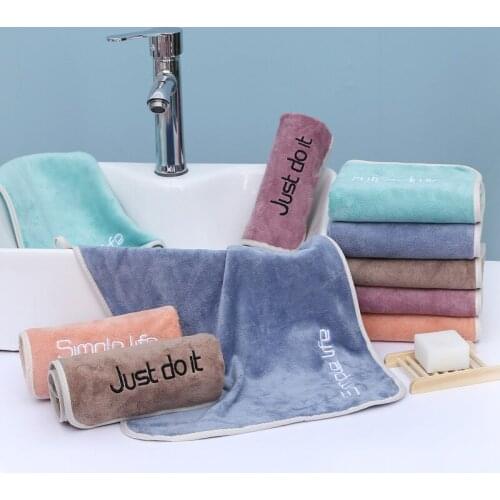 35*75cm Super Absorbent Large Towel Thicker Soft Microfiber Face Bathroom Towels Washcloth Adult Couples Sport Household Towel