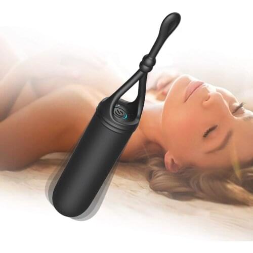 Rechargeable strong shock bullet AV stick female masturbation device G point teasing vibrator adult sex products