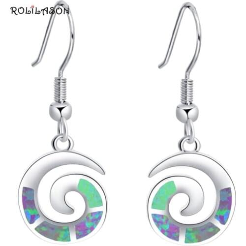 Aliexpress top quality Wholesale & Retail Pink Fire Opal Silver Stamped Dangle Earrings Fashion Jewelry Opal Jewelry OES490