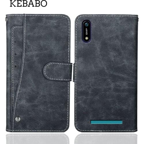 Luxury Wallet Haier I4 Case 6.1" Vintage Flip Leather Business Protective Cover For Haier I4 Case Card Slots