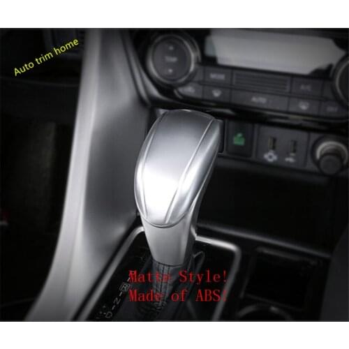 Gear Shift Knob Head Handle Cover Trim ABS Fit For Mitsubishi Eclipse Cross 2018 2019 2020 2021 Matte / Carbon Fiber Look