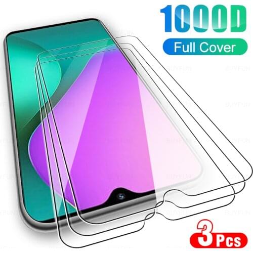 3Pcs Full Cover Protective Glass For Infinix Hot 10 Play Tempered Glass For Hot10 9Play 10Play 6.82" Phone Screen Protector Film