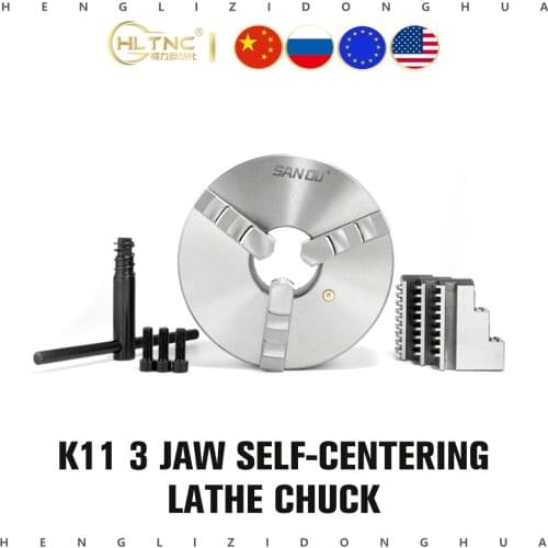 1Set K11-80 3 Jaws Manual Lathe Chuck With Turning Machine Tools Accessories K11 80 3-Jaw Lathe Chuck Self-Centering Metal