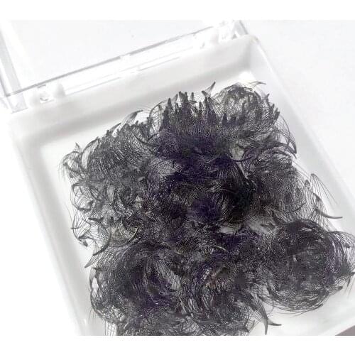 300 Fans Heat Bonded Short Sterm Grafting Lashes Loose Premade Fans 5D Lash Short Stem Russian Volume mink Eyelash Extensions