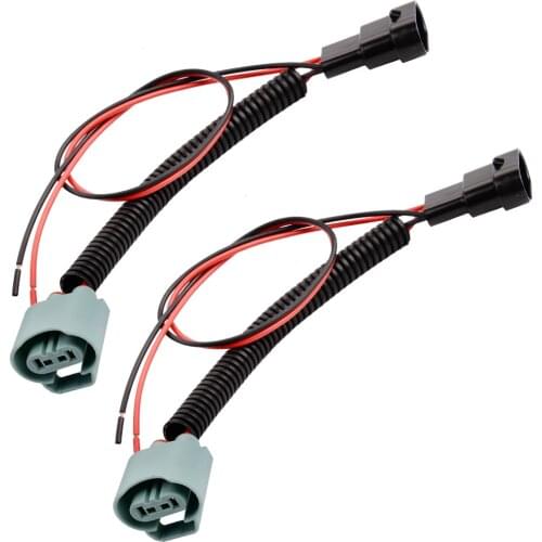 YUNPICAR 9005 HB3 Female Adapter Wiring Harness Sockets Wire for Add Lossless lens (Pack of 2)