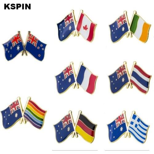 Australia Friendship Flag Metal Pin for Coat Jacket Brooch on The Collar of the Shirt Jewellry Gift