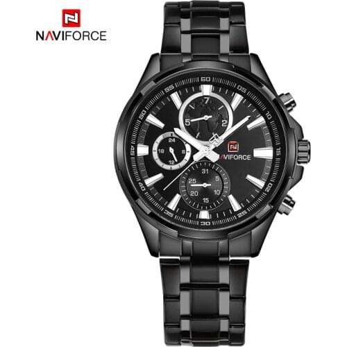 New NAVIFORCE Luxury Brand Fashion Men Quartz Watch Military Sports Man Watches Stainless Steel Wristwatch Male Clock Relogio Ma
