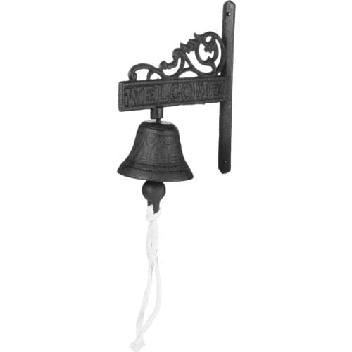 Flower Branch Door Ring Iron Bell Wall Mounted Welcome Decor Front Door Garden/Home/Bar/Restaurant/Cafe/Shop Outdoor Entrance