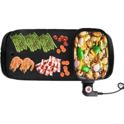 Electric Oven Electric Baking Pan Korean Style High Capacity Barbecue Pot Iron Plate Burner Grilled Hot Pot Bbq Grill