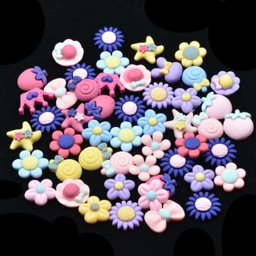 50 Pieces Kawaii Resin Flatback Cabochon Embellishment Craft DIY Decoration