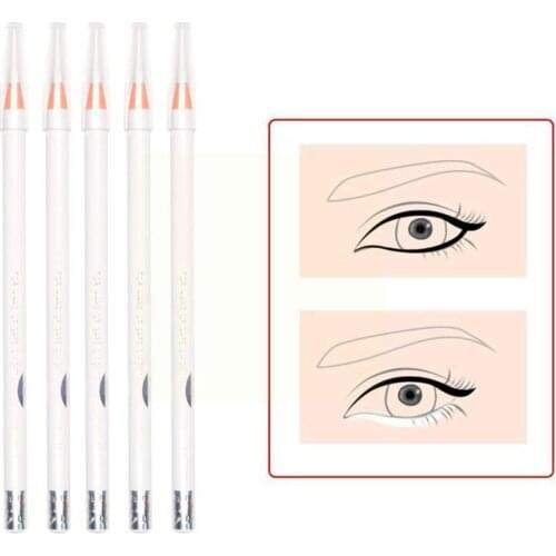 White Draw Line Eyebrow Pencil Waterproof Microblading Peel-off Makeup Eyebrow Tool Pencil Water-resistant Cosmetic Permane Y6G6
