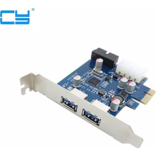 USB 3.0 PCI-E card & 2 PORT and 20pin Female & Low Profile Half height bracket