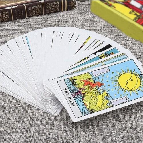 Tarot Deck Cards 78ps English Tarot Card Novice Divination English Manual