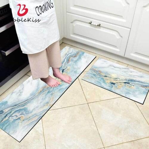 Bubble Kiss Kitchen Rug Blue Abstract Carpet Bathroom Home Rugs Living Room Kitchen Mat bedroom Decor Carpets Non-slip Area Rug