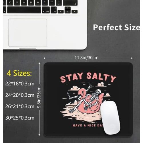 Stay Salty Mouse Pad DIY Print Skeleton Skeletons Bone Bones Dead Death Goth Gothic Occult Rocker Dark
