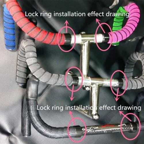 Unique design Bicycle Handlebar Tape lock rims convenient bicycle Tapes Road Handlebar Tape lock ring