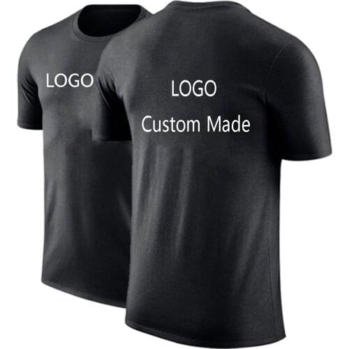 2021 Summer Design Brand Logo/Picture Custom Short Sleeves Casual Tees Men And Women DIY Cotton T shirt 7 color Unisex Sport Top