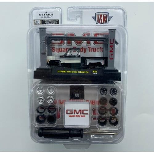 M2 machines 1:64 1975 GMC Sierra Grande collection die-cast alloy car model boy gifts