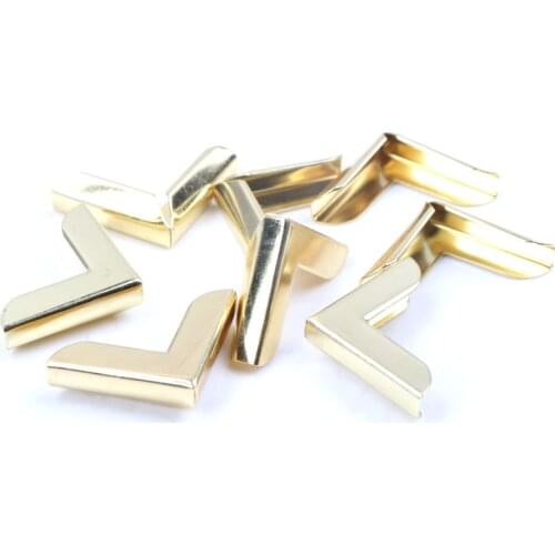 Metal Corners For Books Scrapbooking Photo Albums Menus Corner Protectors Metal Crafts DIY Ornament 19x19x3mm 20pcs MZ348
