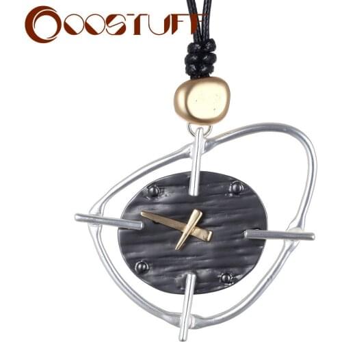 Fashion Geometric Necklace Jewelry for Women Initial Long Chain Decoration Gothic Statement Suspension Pendants Chokers Gifts