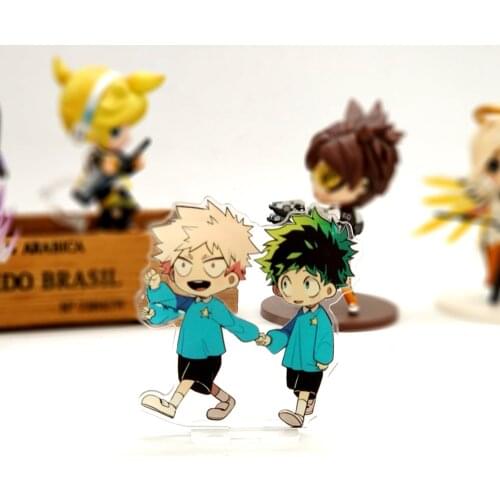 Love Thank You My Hero Academia childhood Midoriya Bakugo SMALL acrylic stand figure model plate holder cake topper anime boku