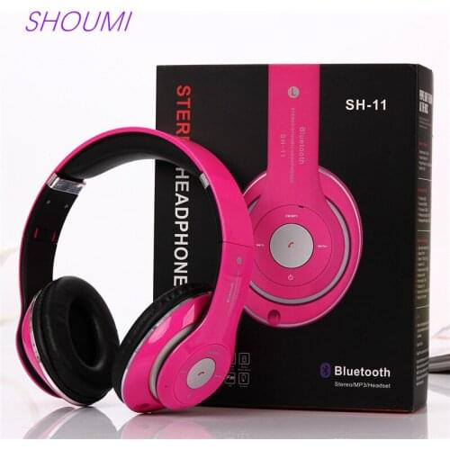 New Portable Wireless Headphones Bluetooth Stereo Foldable Headset Audio Mp3 Adjustable Earphones with Microphone For TV PC Game