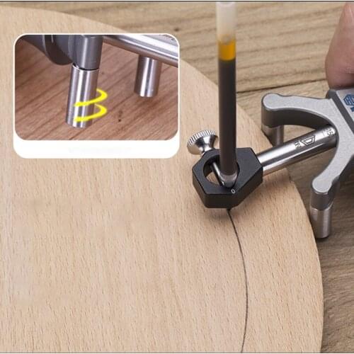 Carpenter Straight Line Arc Curve Scriber Parallel Measuring Tool Woodworking Dual-purpose Drawing Line Square Marker