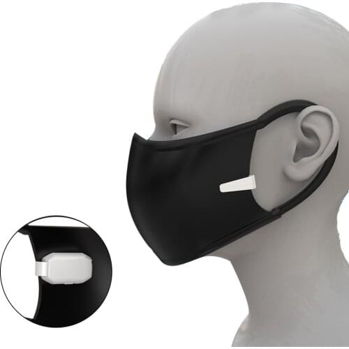 Portable USB Rechargeable Mini Mask Fan Clip-On Light Weight Cooling Wearable Facial Mask Fan Personal Wearable Air Purifiers