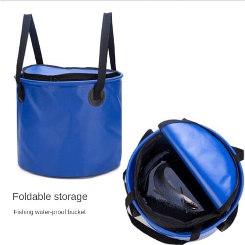 28L Portable Bucket Water Storage Bag Storage Bag Waterproof Water Bag Fishing Folding Bucket Fishing Bucket Bag Fishing Gear