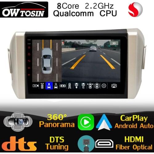 Qualcomm CPU Android For Toyota Kijang Innova AN140 2015-2020 Car Radio GPS 360 Panoramic 4G LTE DTS HIFI Head Unit Stereo DSP