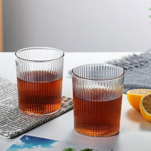 Glass Cup Transparent Tea Coffee Mug Ice Beer Cup Heat Resistant Insulated Glass Cup Origami Style Creative Milk Juice Mug
