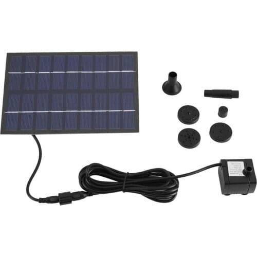 Solar Water Pump Power Panel Kit Fountain Pool Garden Pond Submersible Watering Display 9V 1.8W Garden Watering Kit New