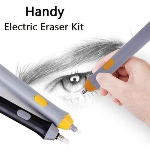 Students Use An Electric Eraser To Save Effort and Clean Automatically Rotate The Sketch Drawing Eraser To Learn Stationery