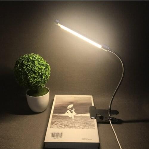 Led tube clip clamp indoor room reading study lamp /led students usb clip eye care lamp lighting