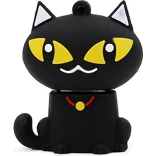 Cartoon cat usb flash drive animal pen drive cute memory stick 4GB 8GB 16GB 32GB 64GB 128GB pendrive u stick