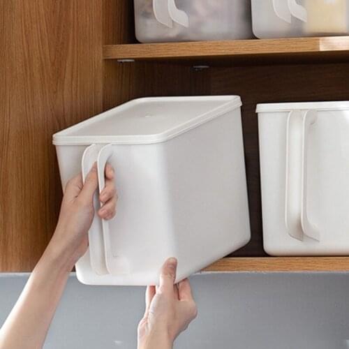 High quality Portable plastic kitchen storage boxes thickened sealed box with lid refrigerator fresh keeping food sorting case