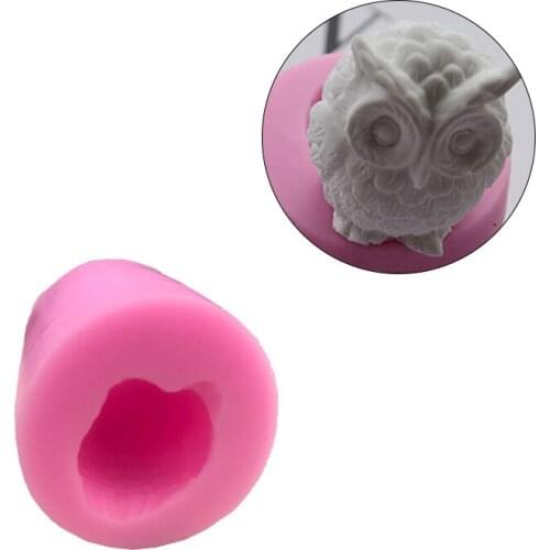 High Quality 3D Owl Scented Candle Mold Silicone Cake Mold Resin Molds Plaster Wax Mold For Candle Making DIY Handmade Accessory