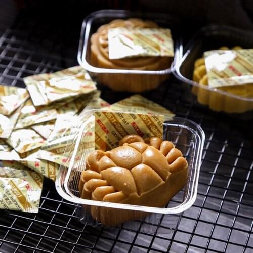 100 Bags Deoxidant 30cc Oxygen Absorbers for Mooncake Long Term Food Storage Saver CO2 Absorber