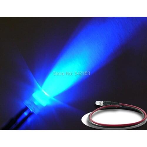 200pcs 5mm Round Top Purple Prewired Led Pre-Wired resistors LED Lighting Lamp Bulb Cable DC12V