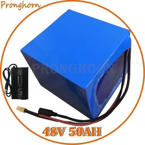48V 50AH electric Scooter Battery 48V 50AH Electric Bike Battery 48V 1200W 1500W 2000W Lithium Battery with 50A BMS and Charger