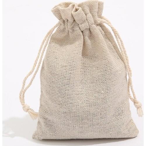 Cotton linen bag Jewelry packing