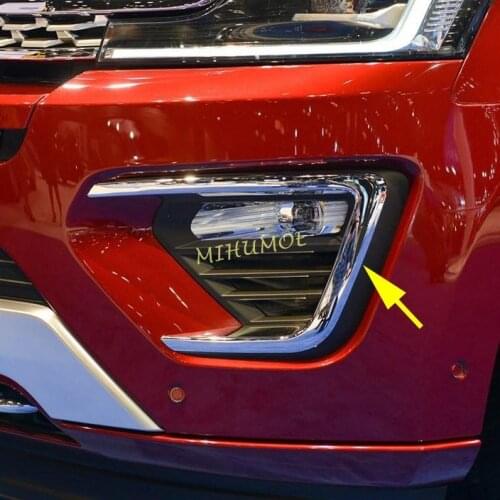 Chrome Front Fog Light Cover Trims For Ford Expedition 2018-2021 Accessories