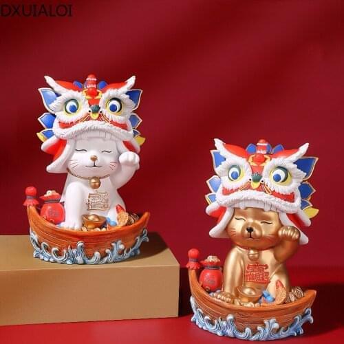 Chinese style creative animal sculpture decoration resin crafts housewarming gift home living room porch bedroom decoration