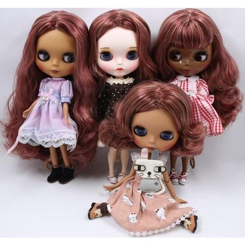 ICY DBS Blyth Doll custom No.BL12532/3227 Red mix Blonde hair 1/6 bjd anime ob24