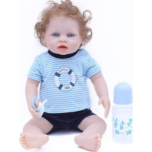 43cm Silicone reborn baby dolls lifelike boy real babies alive doll fashion child gift bebes reborn menino bonecas