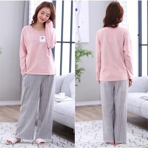 Fashion Maternity Striped Pajamas Set Full Sleeve Pyjama Trouser Sleepwear Nursing Nighty for Pregnant Women Maternity Clothings
