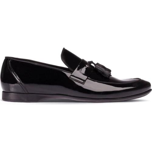 Deery, Patent Leather Men Black Patent Leather Loafers Moccasins Breathable Slip on Flats Male Driving Shoes 2021