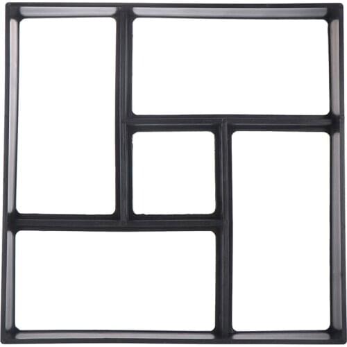 Square Garden Walk Pavement Mold DIY Manually Paving Cement Brick Stone Road Concrete Molds Path DIY Manually Paving